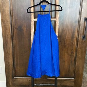 Open back Blue Dress
